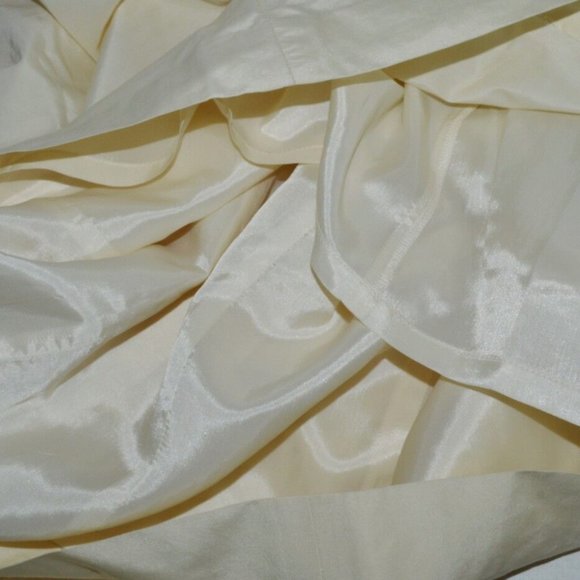 LILLY PULITZER SIZE 4 S CREME SILK BLEND BLACK LACE FLOWER SPAGHETTI STRAP DRESS - Picture 10 of 10